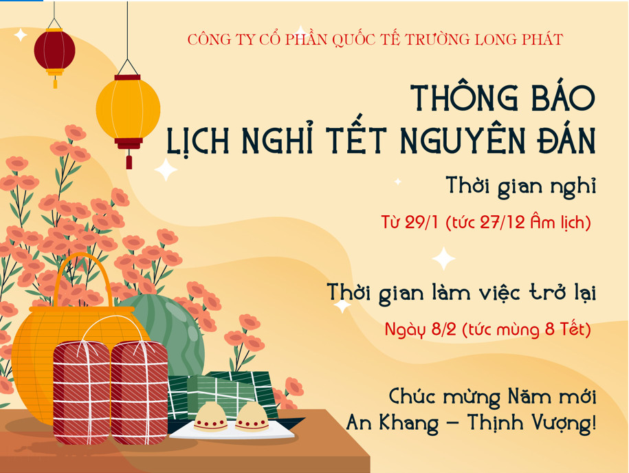 Trường Long Phát thông báo nghỉ tết âm lịch 2022