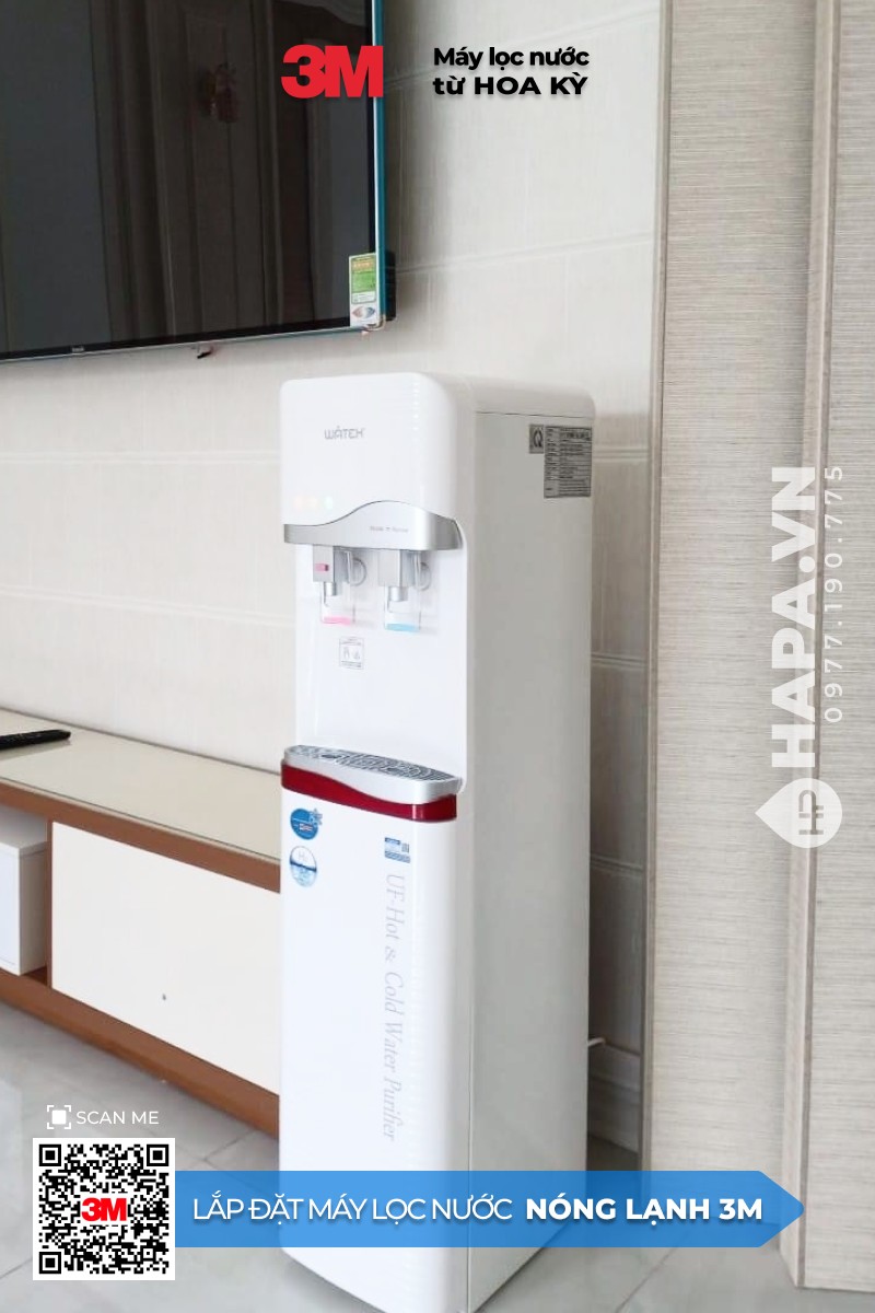 Hình ảnh lắp đặt thực tế của Cây Nước Nóng Lạnh 3M tại Chung cư Green Valley, Quận 7, TP. HCM