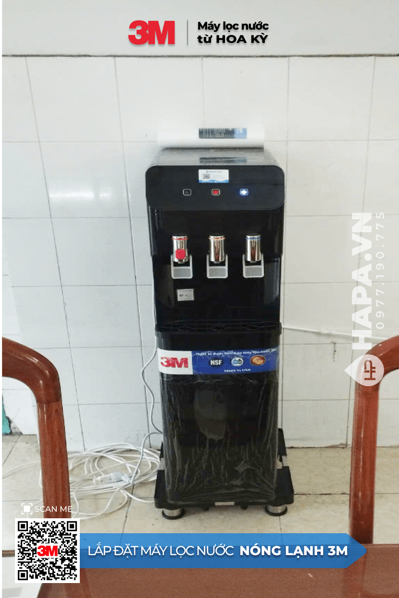 Hình ảnh lắp đặt thực tế của Cây Nước Nóng Lạnh 3M tại Zen Tower, Quận 12, TP HCM
