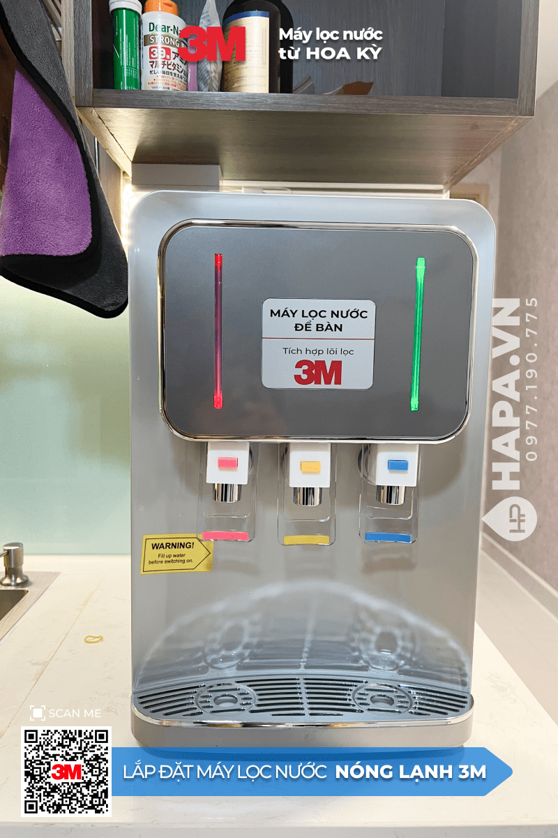 Hình ảnh lắp đặt thực tế của Cây Nước Nóng Lạnh Để Bàn 3M HCD-CS01 tại Safira Khang Điền, Quận 9 - 01