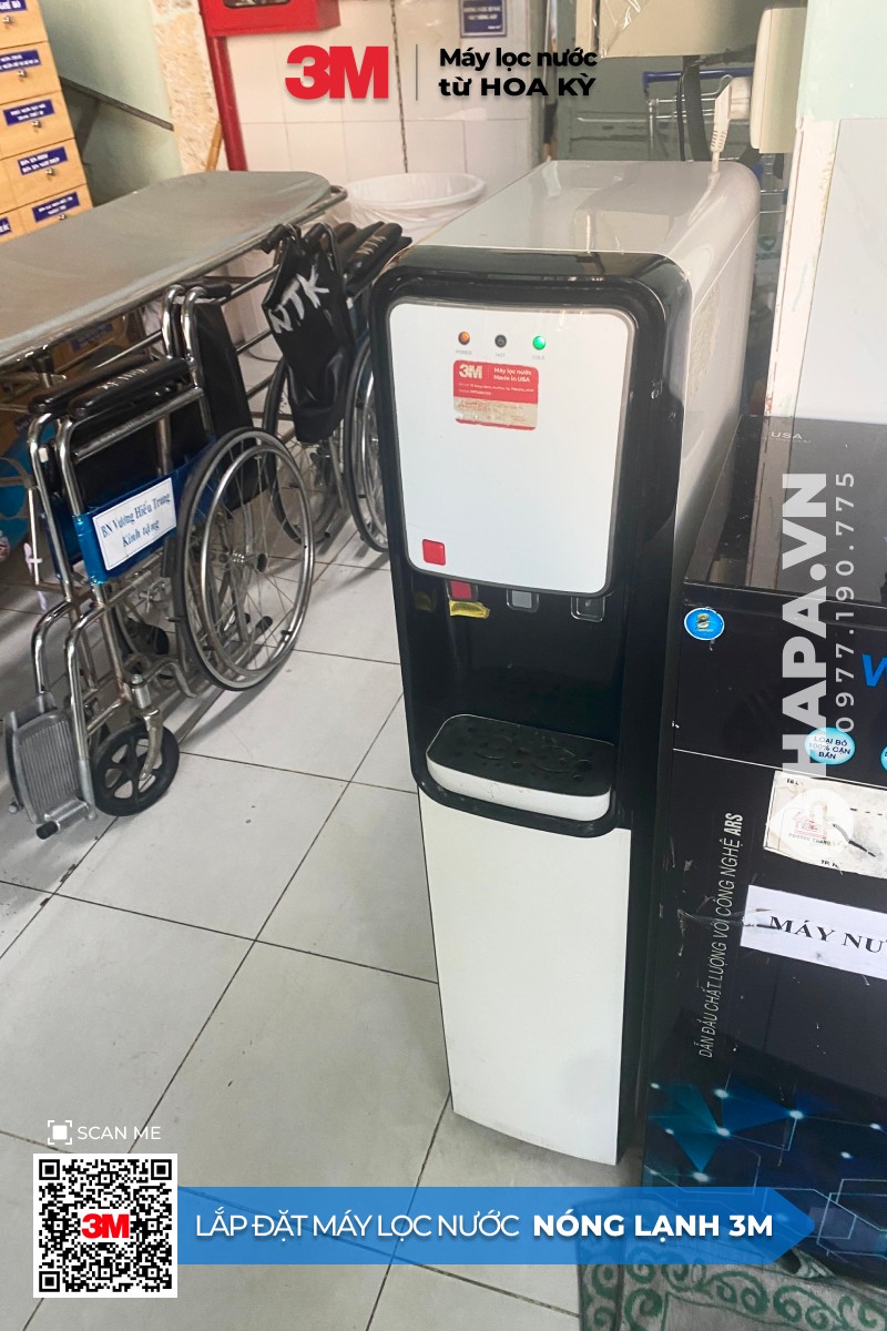 Hình ảnh lắp đặt thực tế của Cây Nước Nóng Lạnh 3M HCD-CS02S tại Bệnh Viện Quận 5, TP. HCM (1)