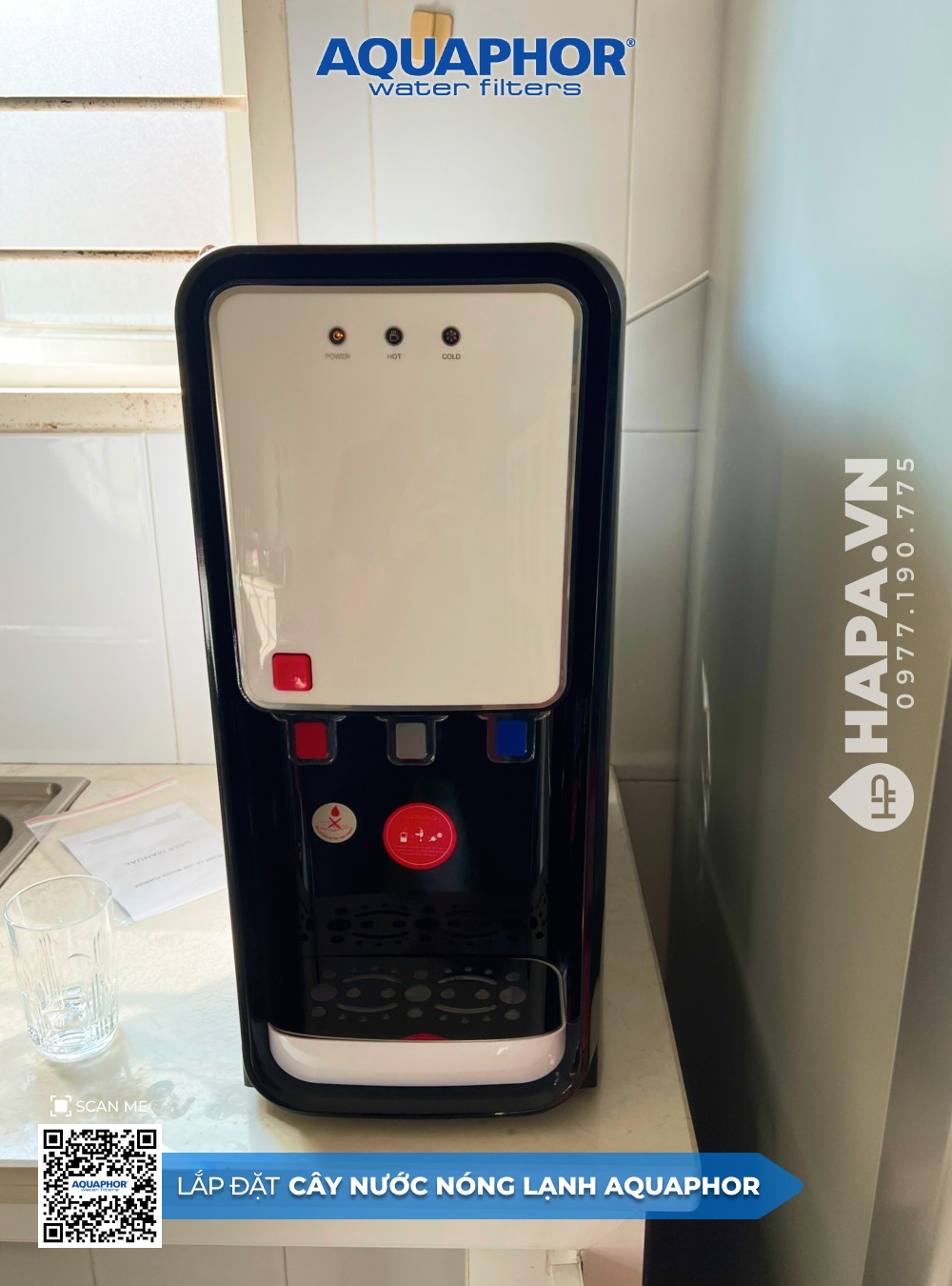 Cây Nước Nóng Lạnh AQUAPHOR lắp đặt tại Chung Cư Van Do Apartment