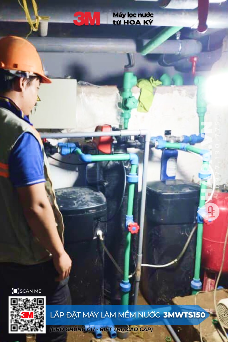 Máy Làm Mềm Nước 3M WTS150 lắp đặt tại Lux Garden, Quận 7, TP HCM Máy Làm Mềm Nước 3M WTS150 lắp đặt tại Lux Garden, Quận 7, TP HCM
