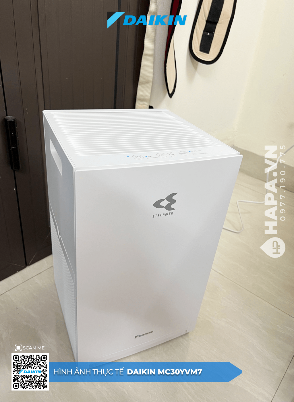 Hình ảnh thực tế của Máy Lọc Không Khí DAIKIN MC30YVM7 tại HT Pearl, Dĩ An, Bình Dương