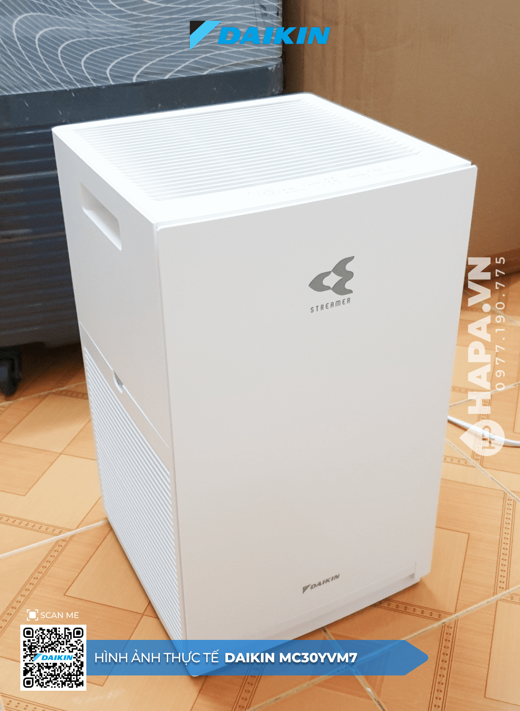 Hình ảnh thực tế của Máy Lọc Không Khí DAIKIN MC30YVM7 tại Rivera, Quận 10, TP HCM