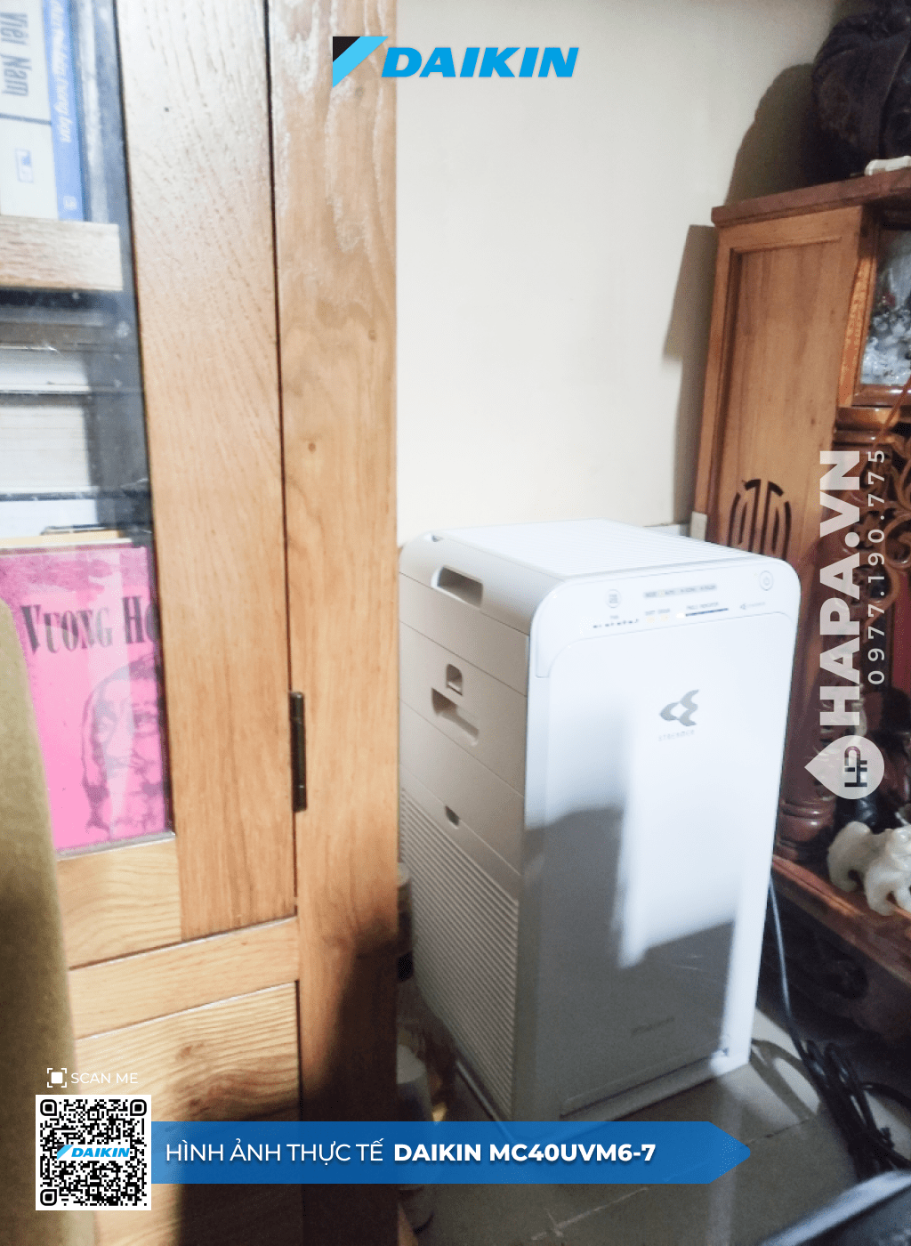 Hình ảnh thực tế của Máy Lọc Không Khí DAIKIN MC40UVM6-7 tại Winhouse, TP Hà Tĩnh