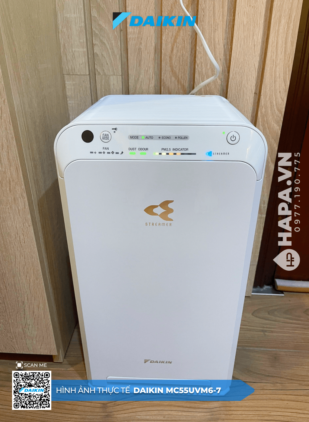 Hình ảnh thực tế của Máy Lọc Không Khí DAIKIN MC55UVM6-7 tại Nhà trẻ Blue Sky, Quận 2