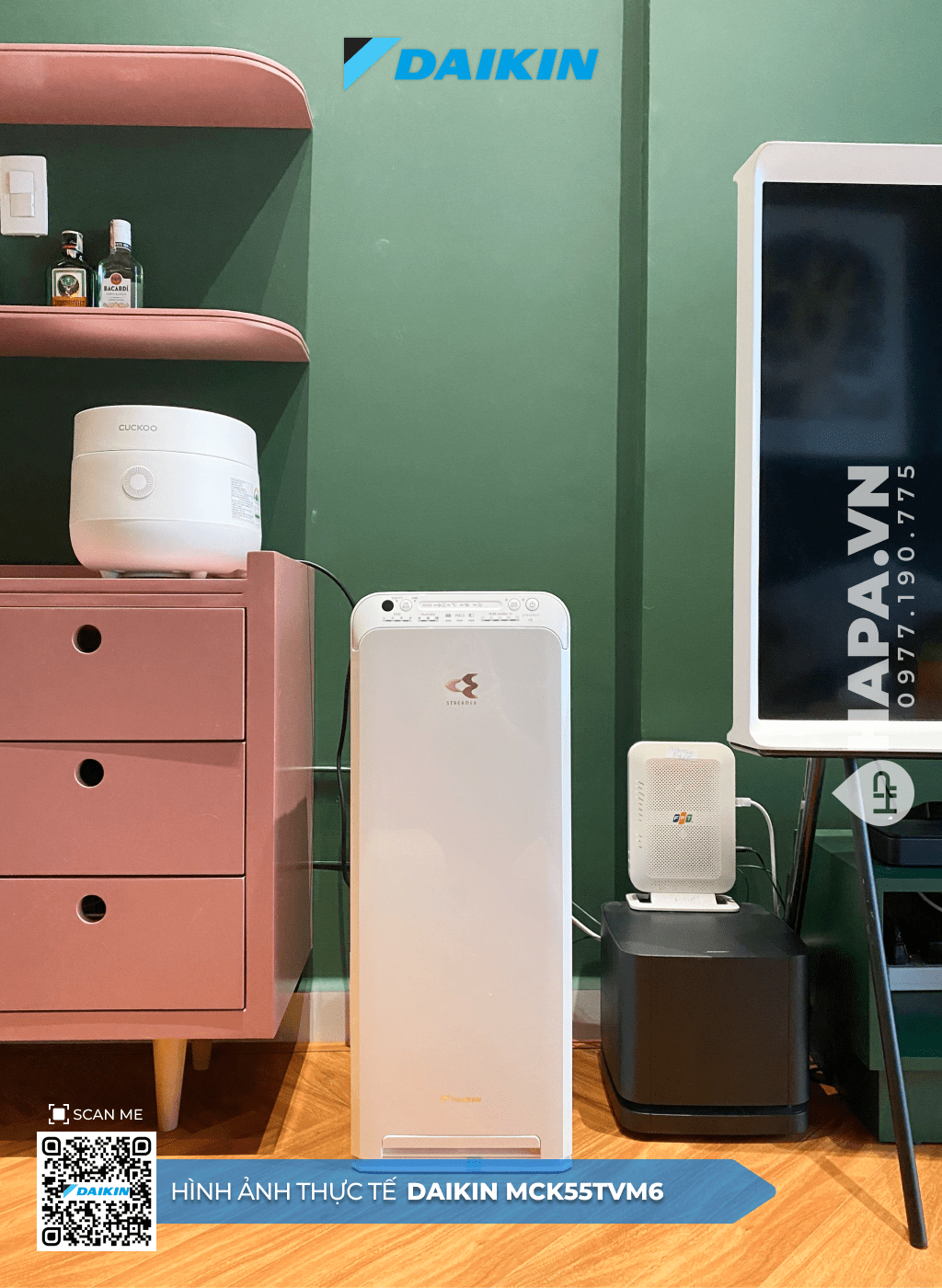 Máy Lọc Không Khí DAIKIN MCK55TVM6 tại Nhà trẻ, Quận 7, TP HCM