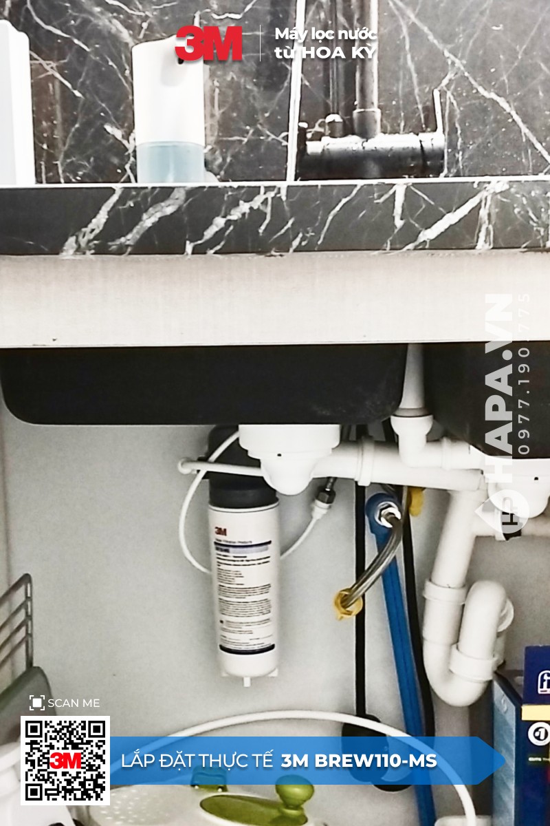 Máy Lọc Nước 3M BREW110-MS lắp đặt tại Masteri Thảo Điền, TP. Thủ Đức
