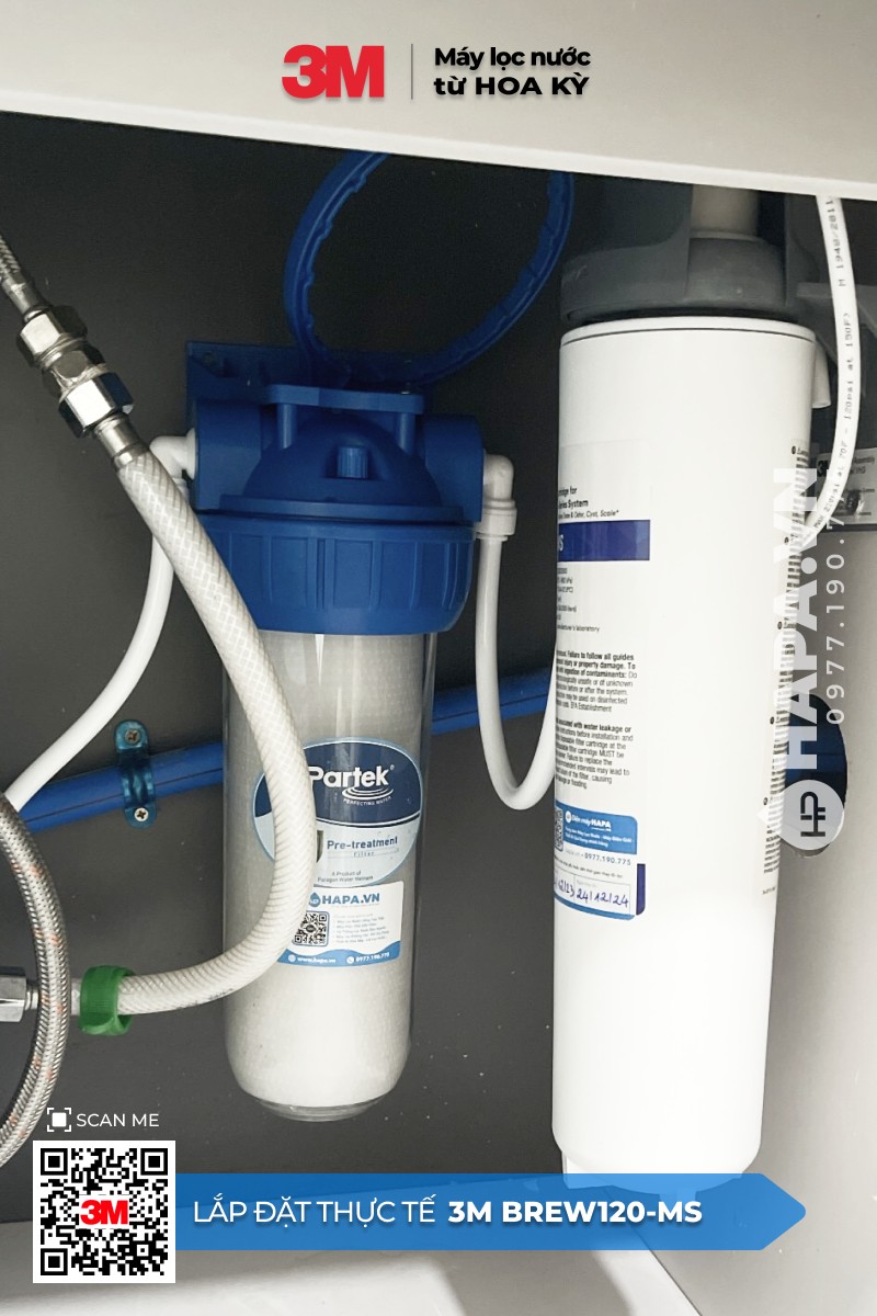 Máy Lọc Nước 3M BREW120-MS lắp đặt tại Đà Nẵng Plaza, Hải Châu