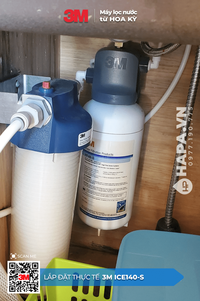 Hình ảnh Lắp Đặt Máy Lọc Nước 3M ICE140-S lắp đặt tại Quán Cafe Quận 10, TP. HCM - 01
