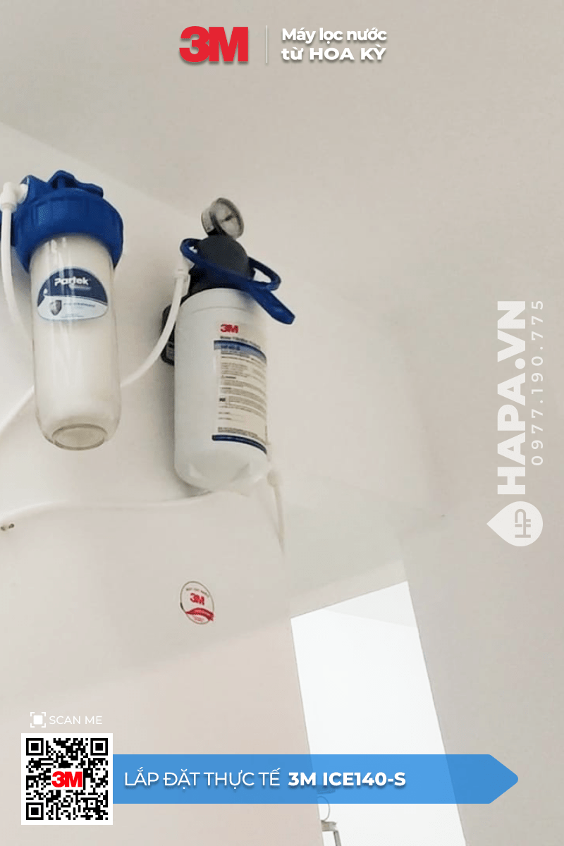 Hình ảnh Lắp Đặt Máy Lọc Nước 3M ICE140-S tại Quán Cafe, Quận 3, TP. HCM