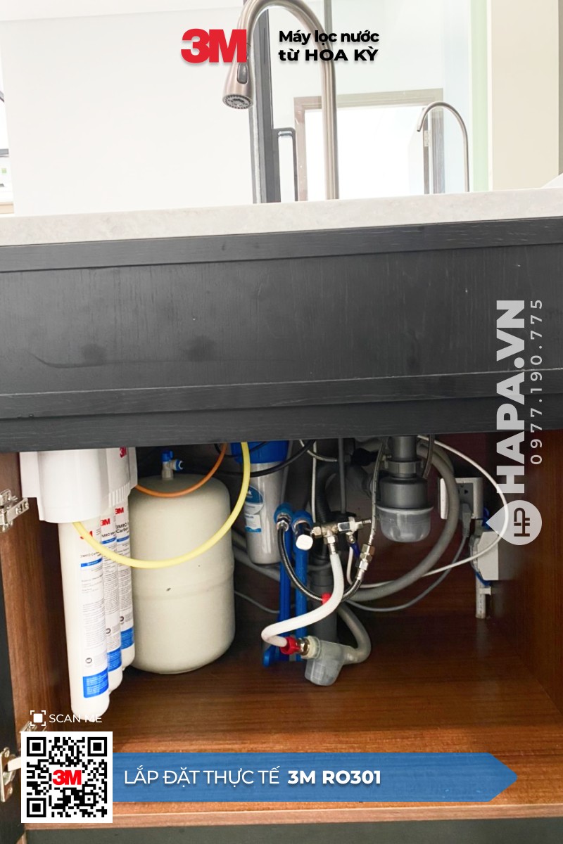 Máy Lọc Nước 3M RO301 lắp đặt tại Nguyen Du Park Villas, Quận 1