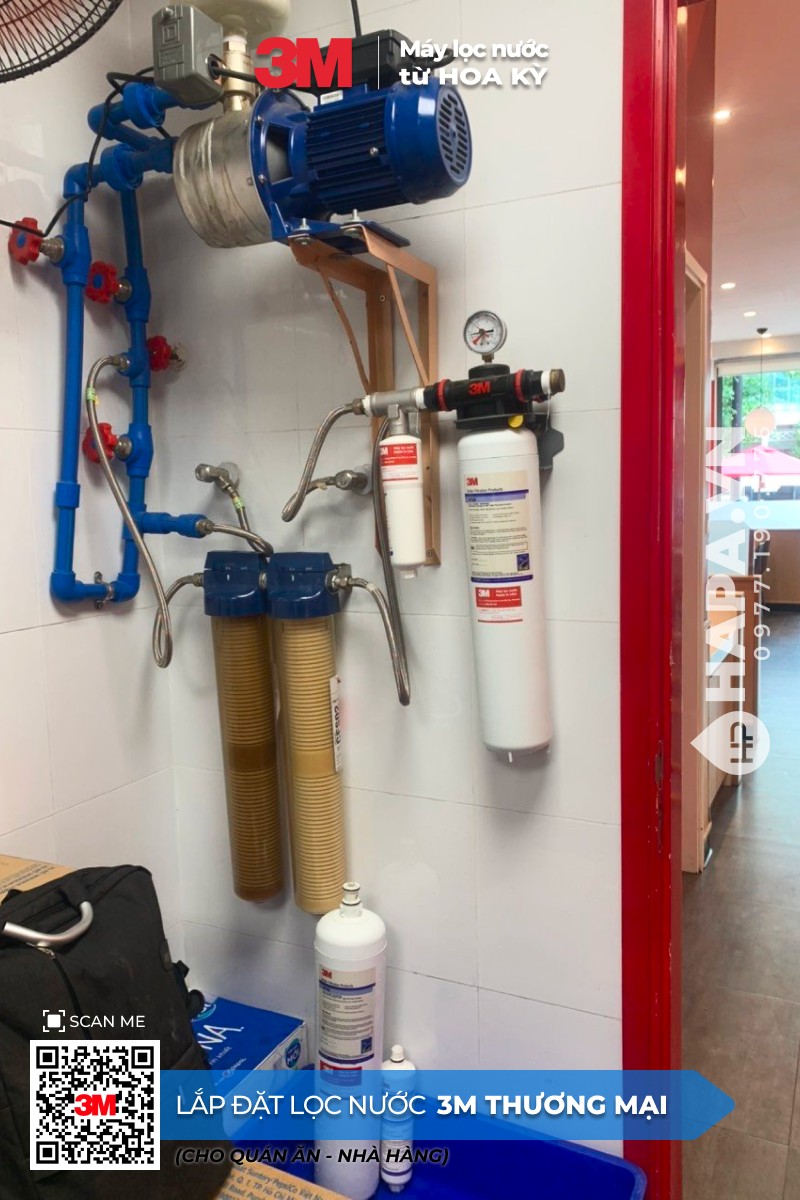 Máy Lọc Nước 3M Cho Nhà Hàng, Quán Cafe lắp đặt tại Thảo Điền Pearl