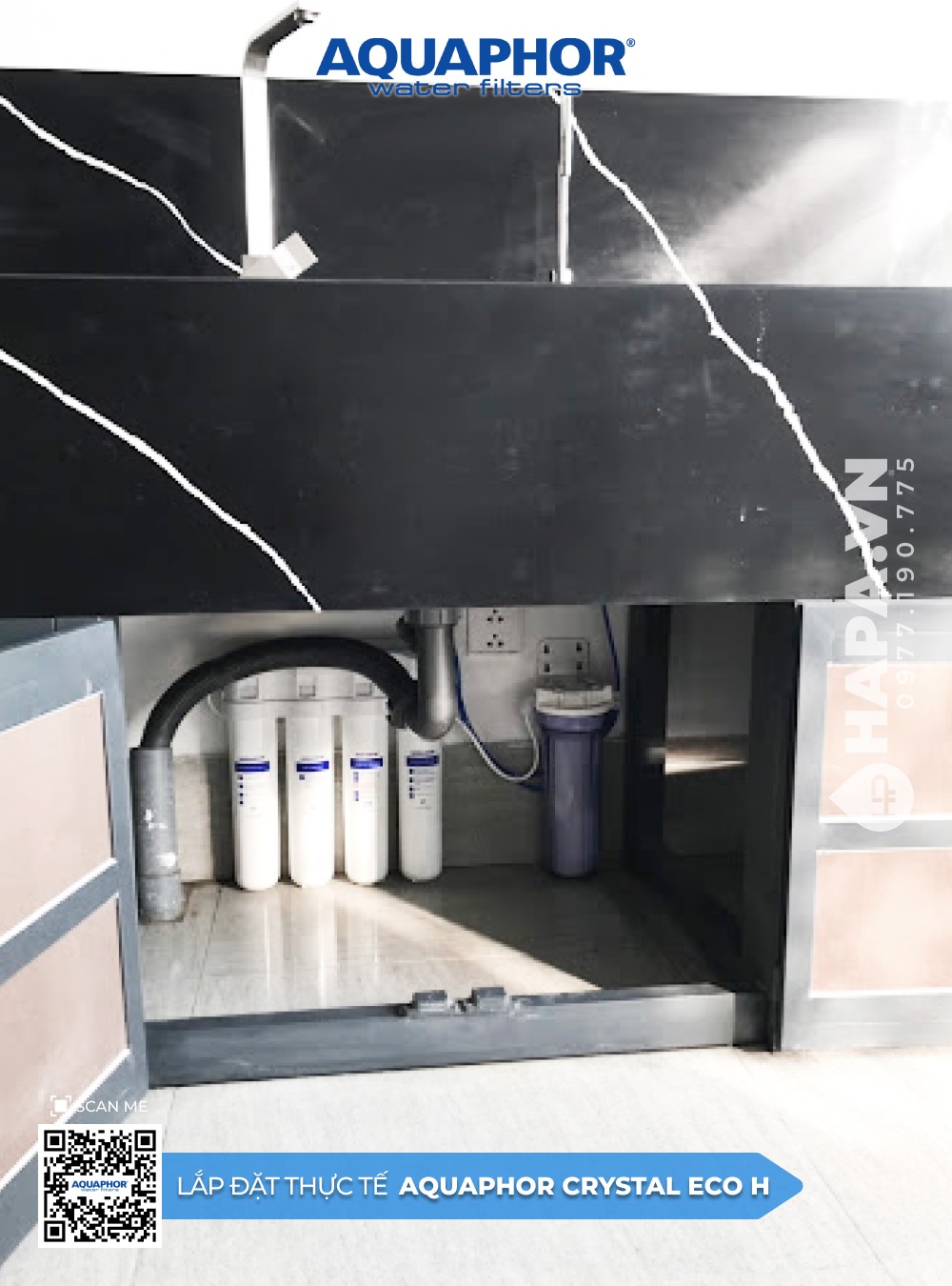 Hình ảnh lắp đặt thực tế của Máy Lọc Nước AQUAPHOR CRYSTAL ECO H ở Grand Marina Saigon, Quận 1, TPHCM - 1