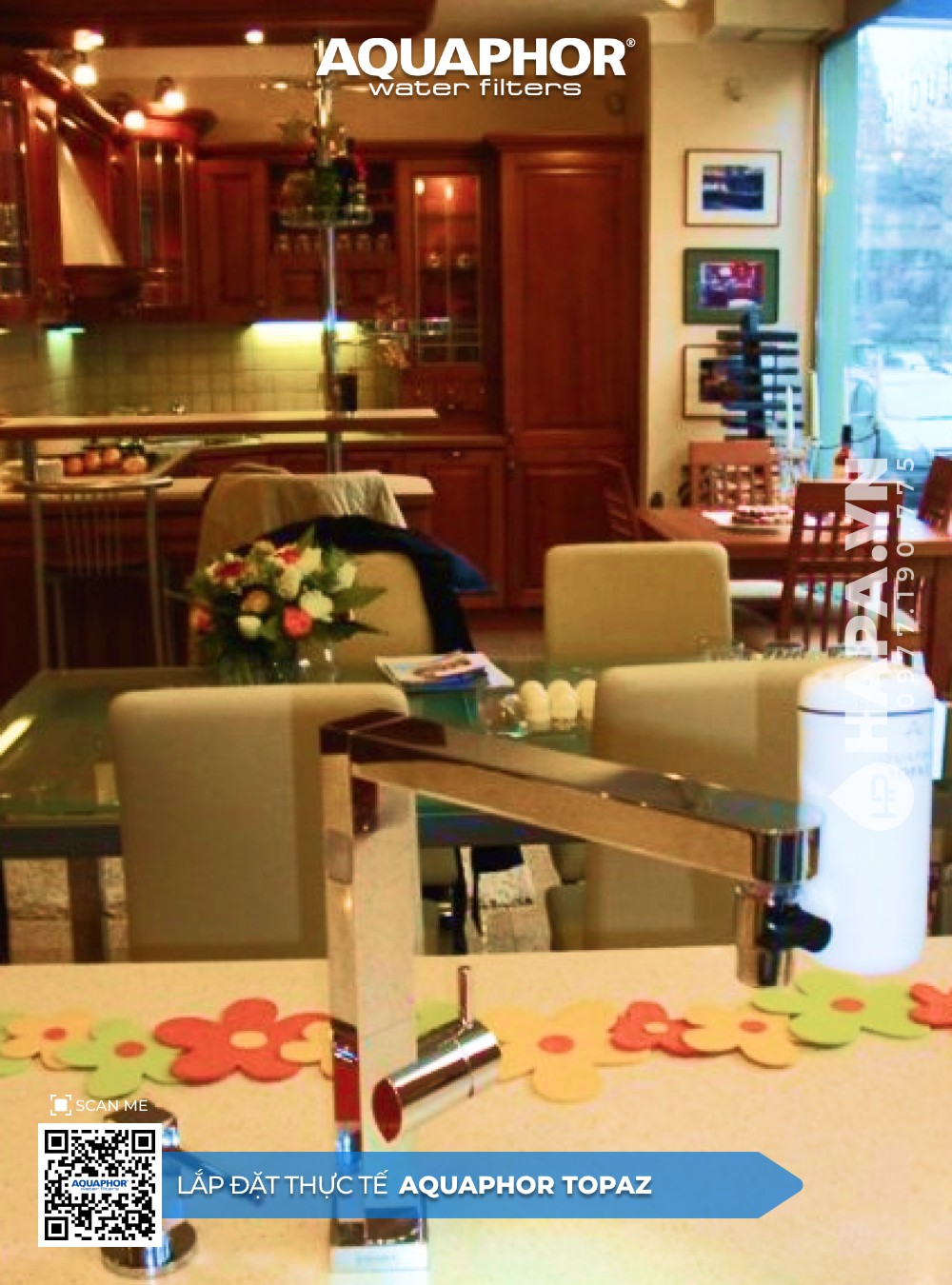 Máy Lọc Nước Tại Vòi AQUAPHOR TOPAZ lắp đặt tại Căn Hộ Elite Park