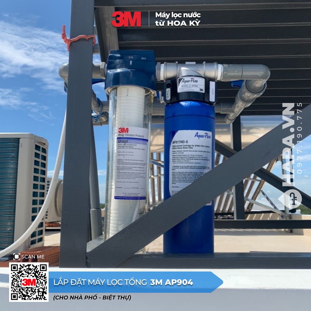 Máy Lọc Nước Đầu Nguồn 3M AP904 lắp đặt tại BLD Villa, Quận 8, TP. HCM