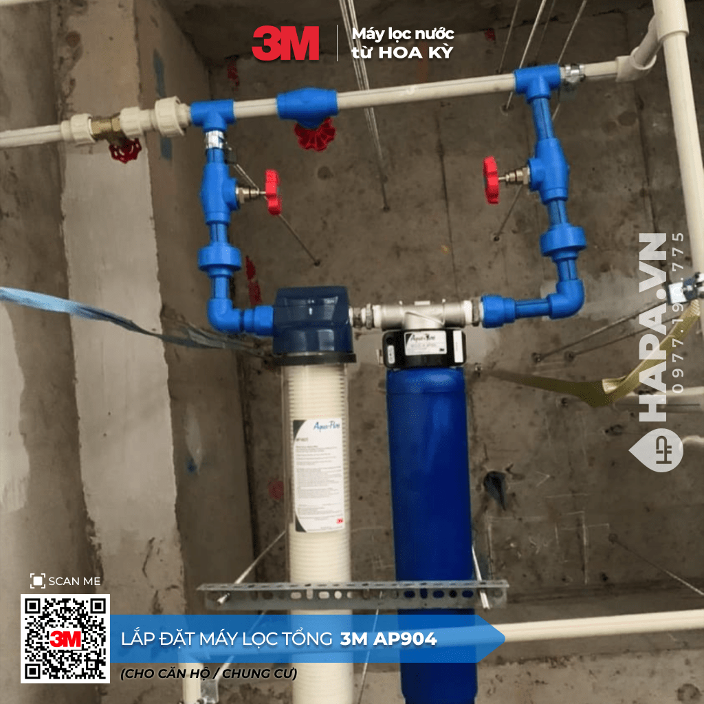 Máy Lọc Nước Đầu Nguồn 3M AP904 lắp đặt tại One Central SaiGon, Quận 1