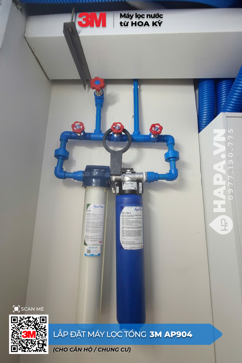 Hình ảnh lắp đặt thực tế Máy Lọc Nước Đầu Nguồn 3M AP904 tại Diamond Island, Quận 2, TP HCM - 01
