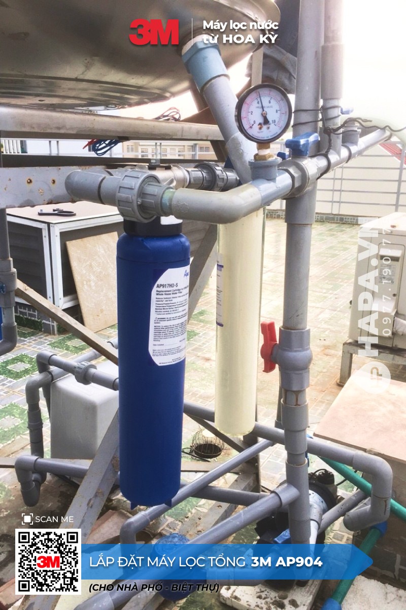 Máy Lọc Nước Đầu Nguồn 3M AP904 lắp đặt tại Cư Xá Quận 5, TP. HCM