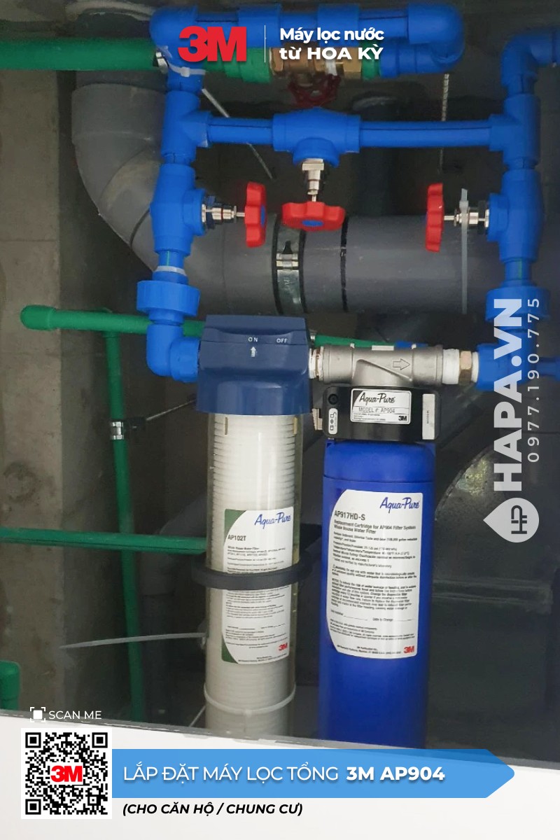 Máy Lọc Nước Đầu Nguồn 3M AP904 lắp đặt tại Golf View Luxury, Đà Nẵng