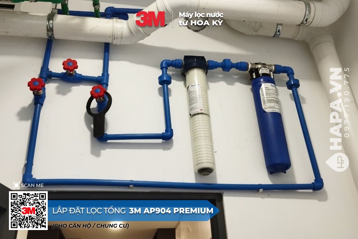 Máy Lọc Nước Đầu Nguồn 3M AP904 lắp đặt tại An Bình City - Hà Nội