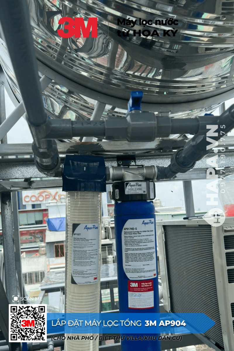 Máy Lọc Nước Đầu Nguồn 3M AP904 lắp đặt tại Vạn Phúc, TP Thủ Đức Máy Lọc Nước Đầu Nguồn 3M AP904 lắp đặt tại Vạn Phúc, TP Thủ Đức