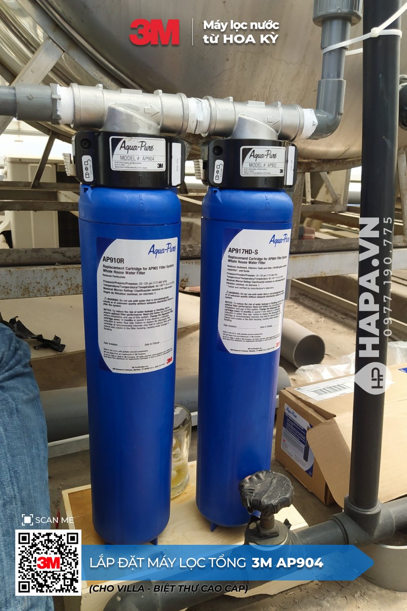 Máy Lọc Nước Đầu Nguồn 3M AP904 lắp đặt tại Zeit River, TP. Thủ Đức Máy Lọc Nước Đầu Nguồn 3M AP904 lắp đặt tại Zeit River, TP. Thủ Đức