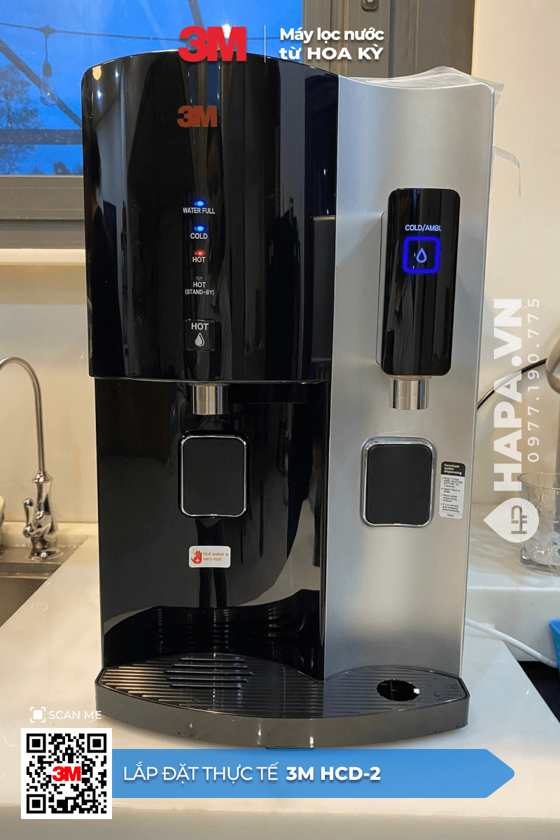 Hình ảnh lắp đặt thực tế Lắp Đặt Máy Lọc Nước Nóng Lạnh Để Bàn 3M HCD-2 tại Remax Plaza, Quận 6