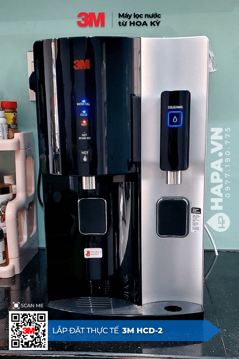 Hình ảnh lắp đặt thực tế của Máy Lọc Nước Nóng Lạnh Để Bàn 3M HCD-2 tại The Krista Quận 2, TP. HCM (1)