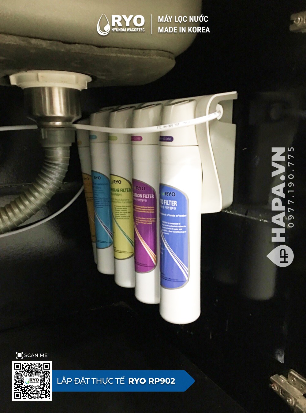 Máy Lọc Nước Âm Tủ RYO Hyundai RP902 lắp đặt tại FLC Sa Đéc, Đồng Tháp