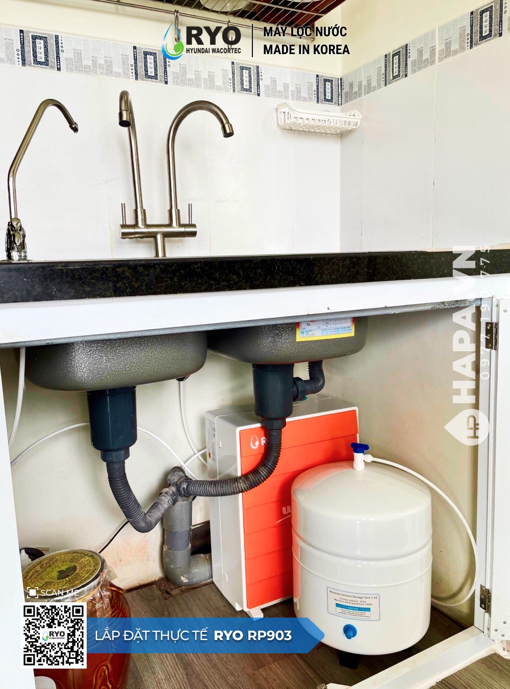 Máy Lọc Nước RO RYO Hyundai RP903 lắp đặt tại RiverGate Residence Máy Lọc Nước RO RYO Hyundai RP903 lắp đặt tại RiverGate Residence