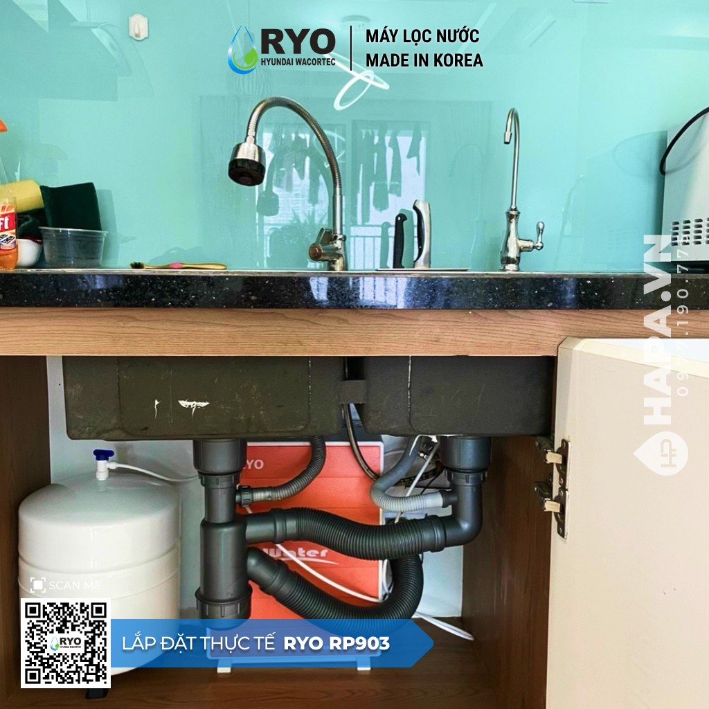 Máy Lọc Nước RO RYO Hyundai RP903 lắp đặt tại Tân Sáng, Hưng Yên