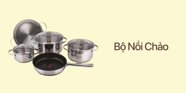 Bộ Nồi Chảo INOX