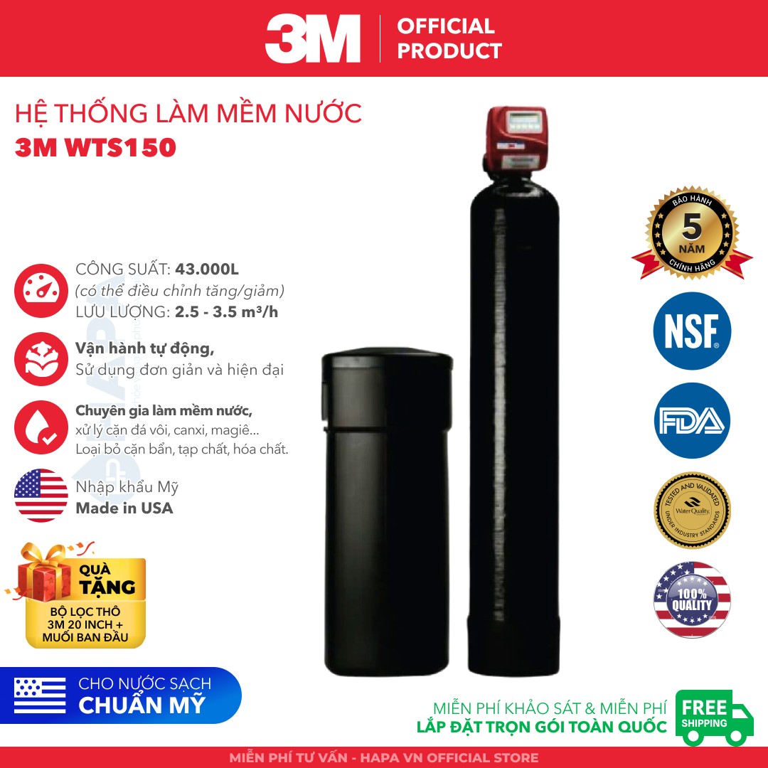 Ưu điểm của Máy Lọc Nước 3M WTS150