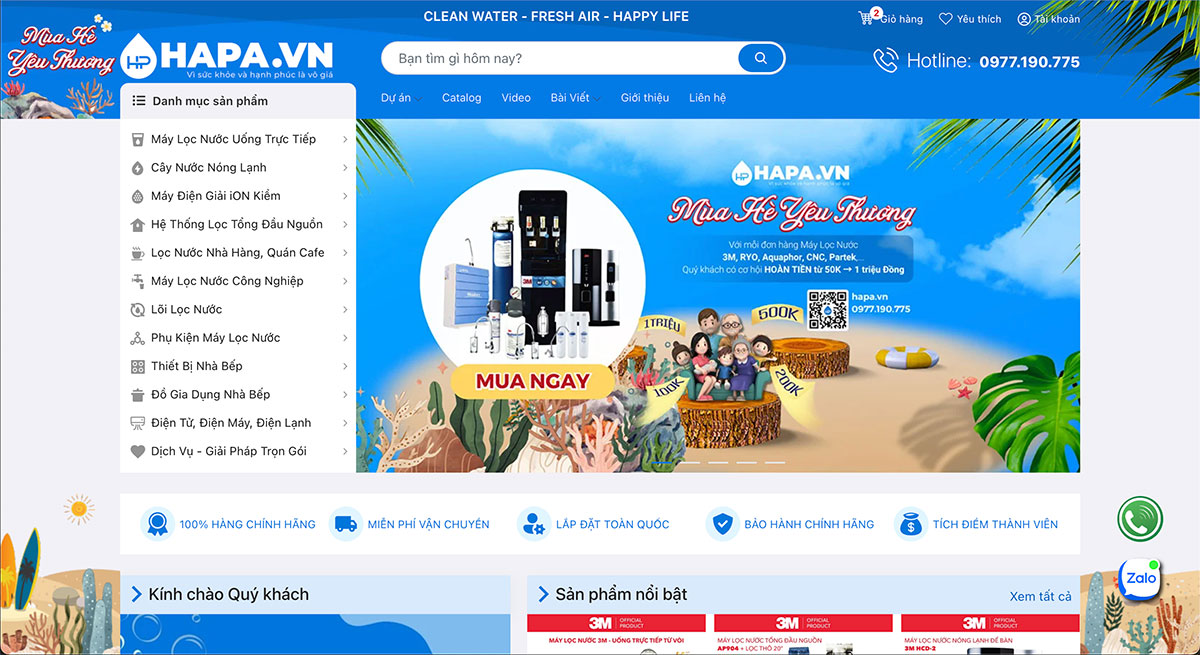 Hướng dẫn mua hàng tại HAPA - Bước 1
