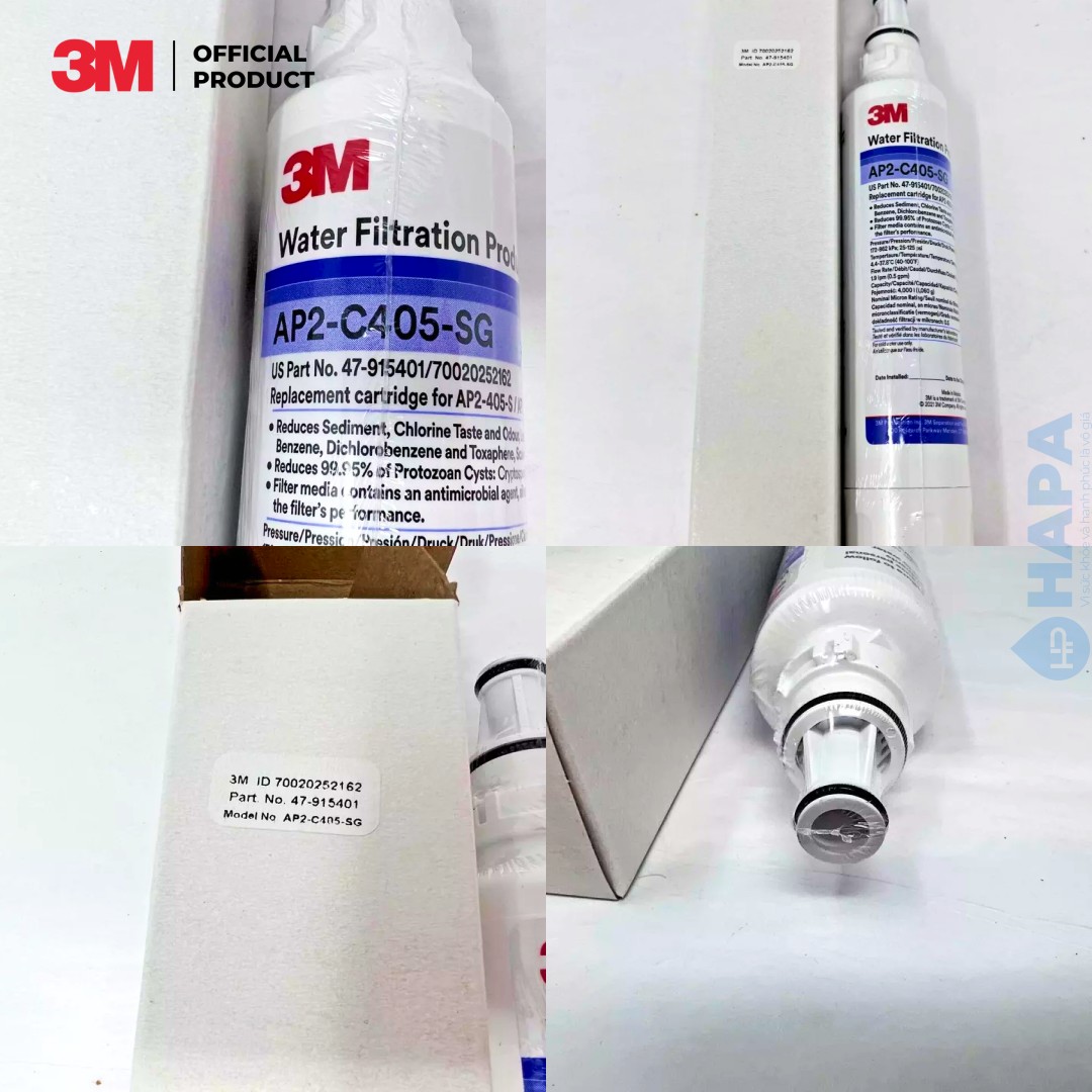 Lõi Lọc Nước 3M AP2-C405-SG Cho HCD-2, Mini Filter, C-LC - Nhập Khẩu 3M Mexico