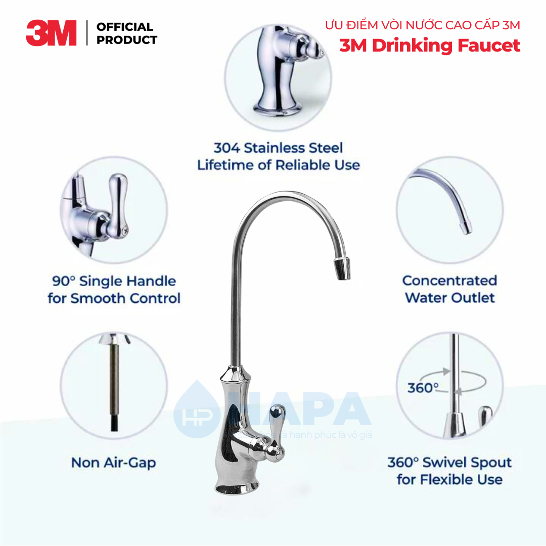 Ưu điểm của vòi nước cao cấp 3M 