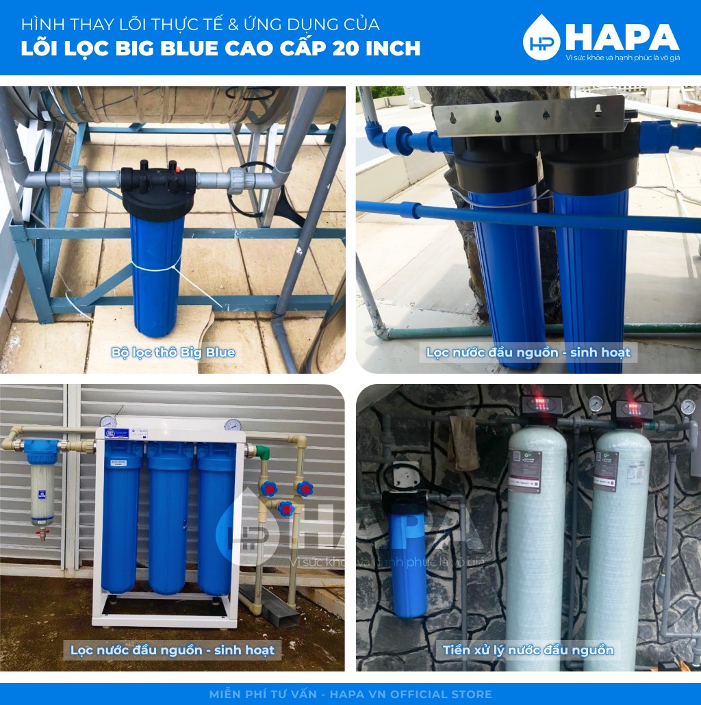  Lõi Lọc Nước PARAGON CTO CB4520 Carbon BLOCK 20 INCH Thay Cho Cốc Béo