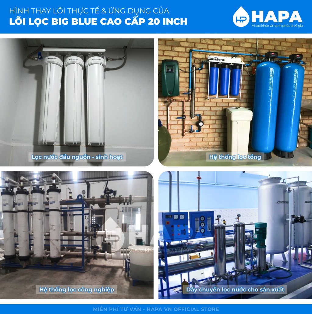  Hình ảnh thực tế của Lõi Lọc Nước PARAGON CTO CB4520 Carbon BLOCK 20 INCH Thay Cho Cốc Béo