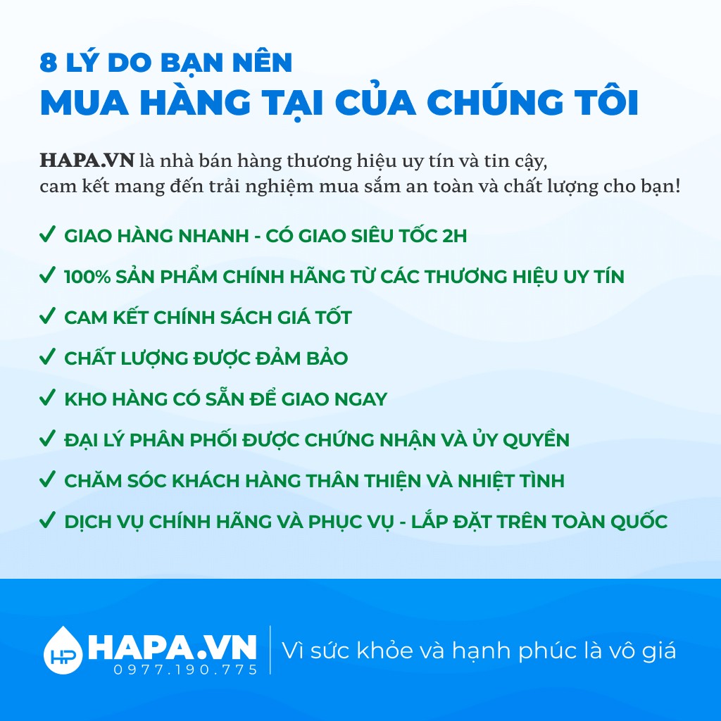 HAPA cung cấp chính hãng, chất lượng và giá tốt các loại Lõi Lọc Nước đáp ứng đầy đủ chức năng & đa dạng nhu cầu lọc nước (dân dụng, thương mại, bán công nghiệp, công nghiệp).