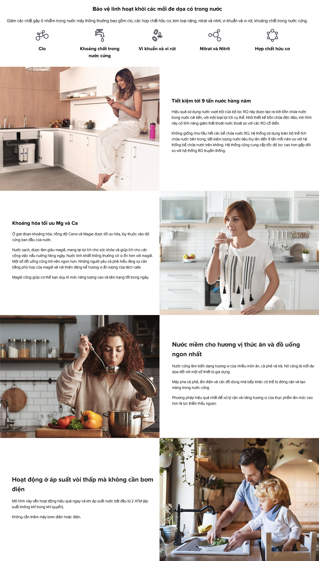 ản phẩm Aquaphor RO-101S reverse osmosis system phù hợp với gia đình, chung cư, căn hộ, nhà phố...