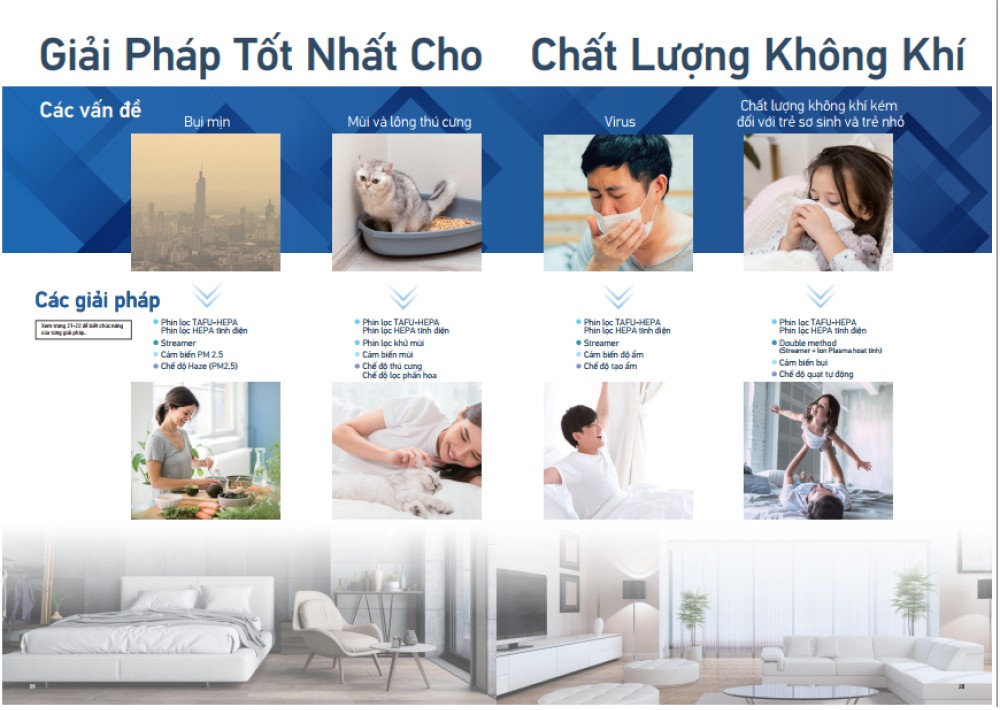 Máy Lọc Không Khí Tạo Ẩm DAIKIN MCK70ZVM7-T/W mang đến giải pháp lọc không khí hiệu quả và tối ưu cho gia đình bạn