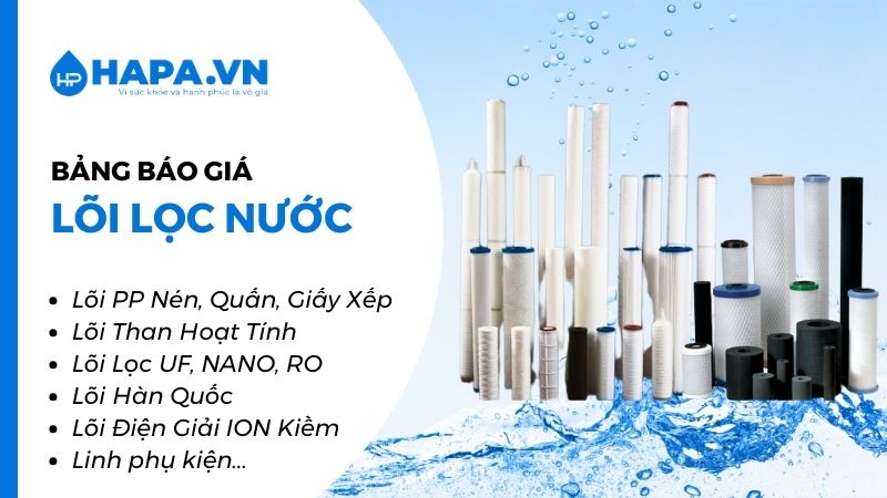 Tổng hợp các Dự Án lắp đặt Lõi Lọc Nước trên toàn quốc