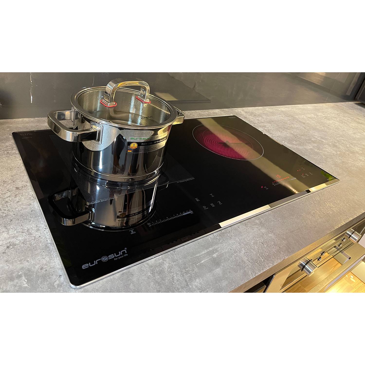 Bếp Điện Từ Eurosun EU-TE728Pro Cao Cấp 2 Vùng Nấu - Nhập khẩu Malaysia, Hàng Chính Hãng