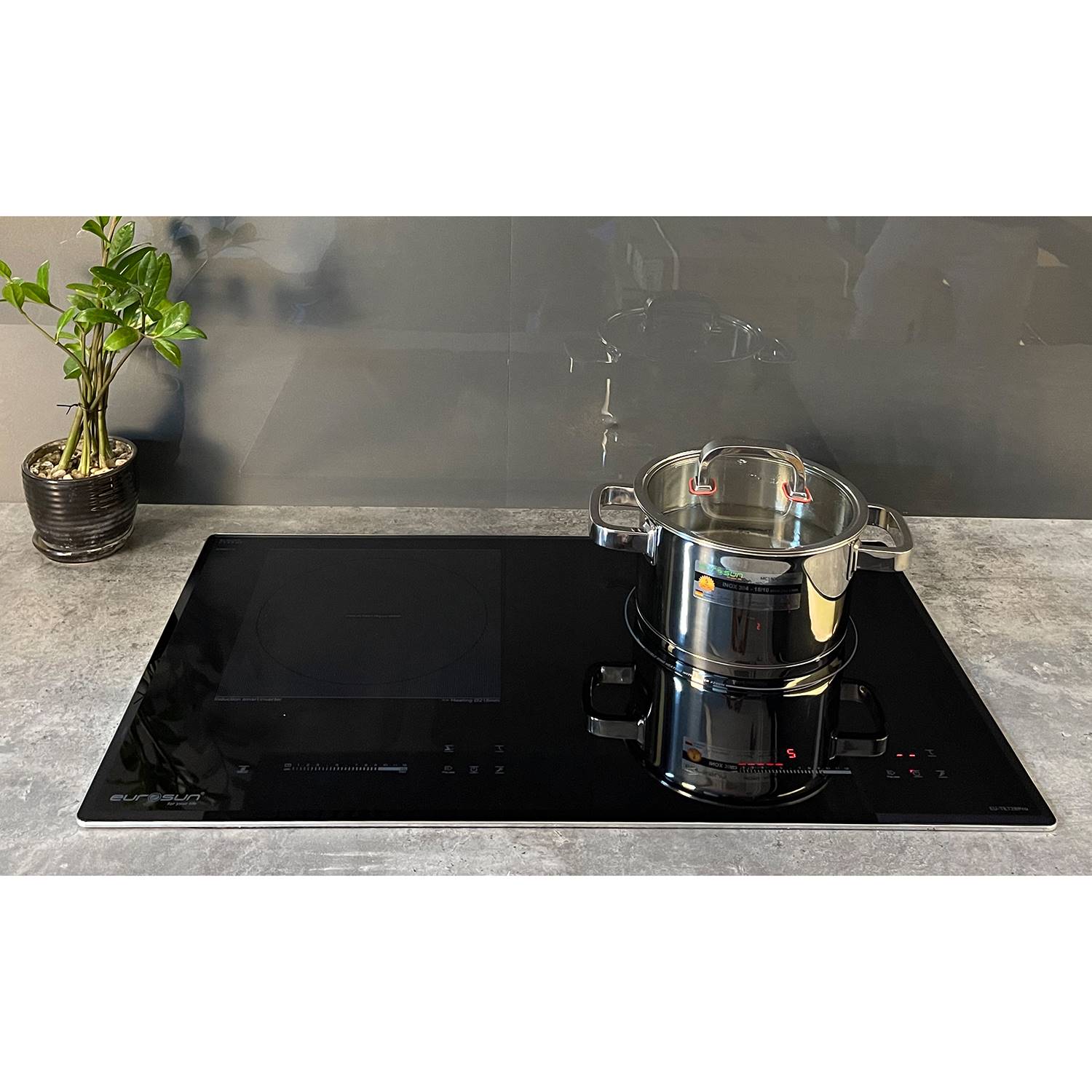 Bếp Điện Từ Eurosun EU-TE728Pro Cao Cấp 2 Vùng Nấu - Nhập khẩu Malaysia, Hàng Chính Hãng