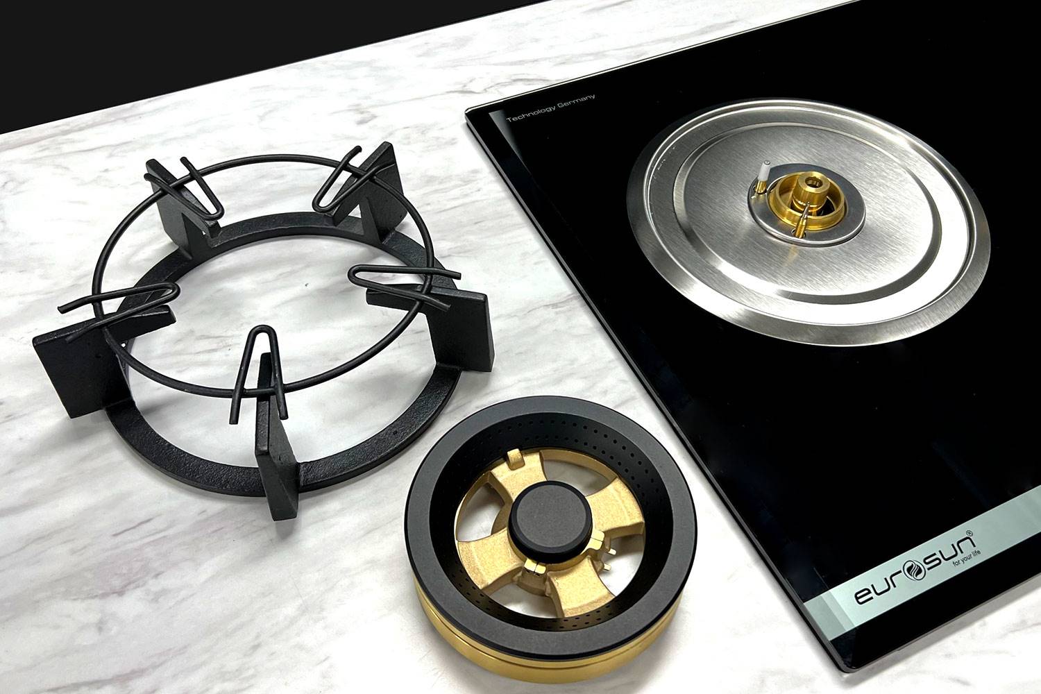  Bếp Gas Âm 2 Lò Nấu Eurosun EU-GA205S - Tiết kiệm gas, cảm biến an toàn