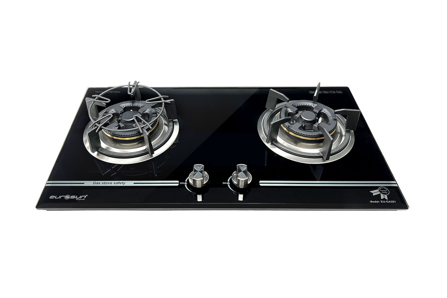 Bếp Gas EUROSUN EU-GA281 Cao Cấp 2 Vùng Nấu, 100% Đồng ITALY