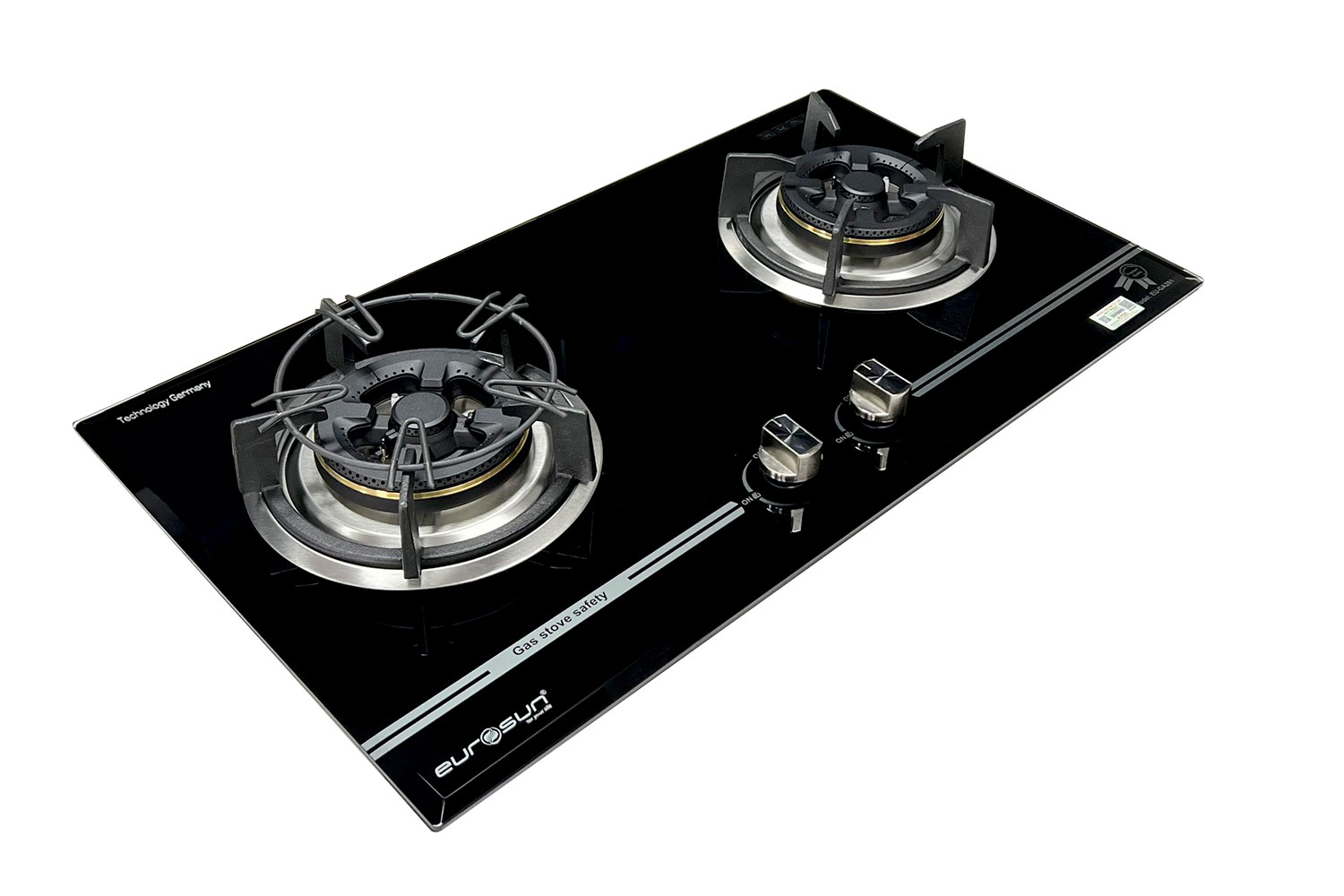 Bếp Gas EUROSUN EU-GA281 Cao Cấp 2 Vùng Nấu, 100% Đồng ITALY