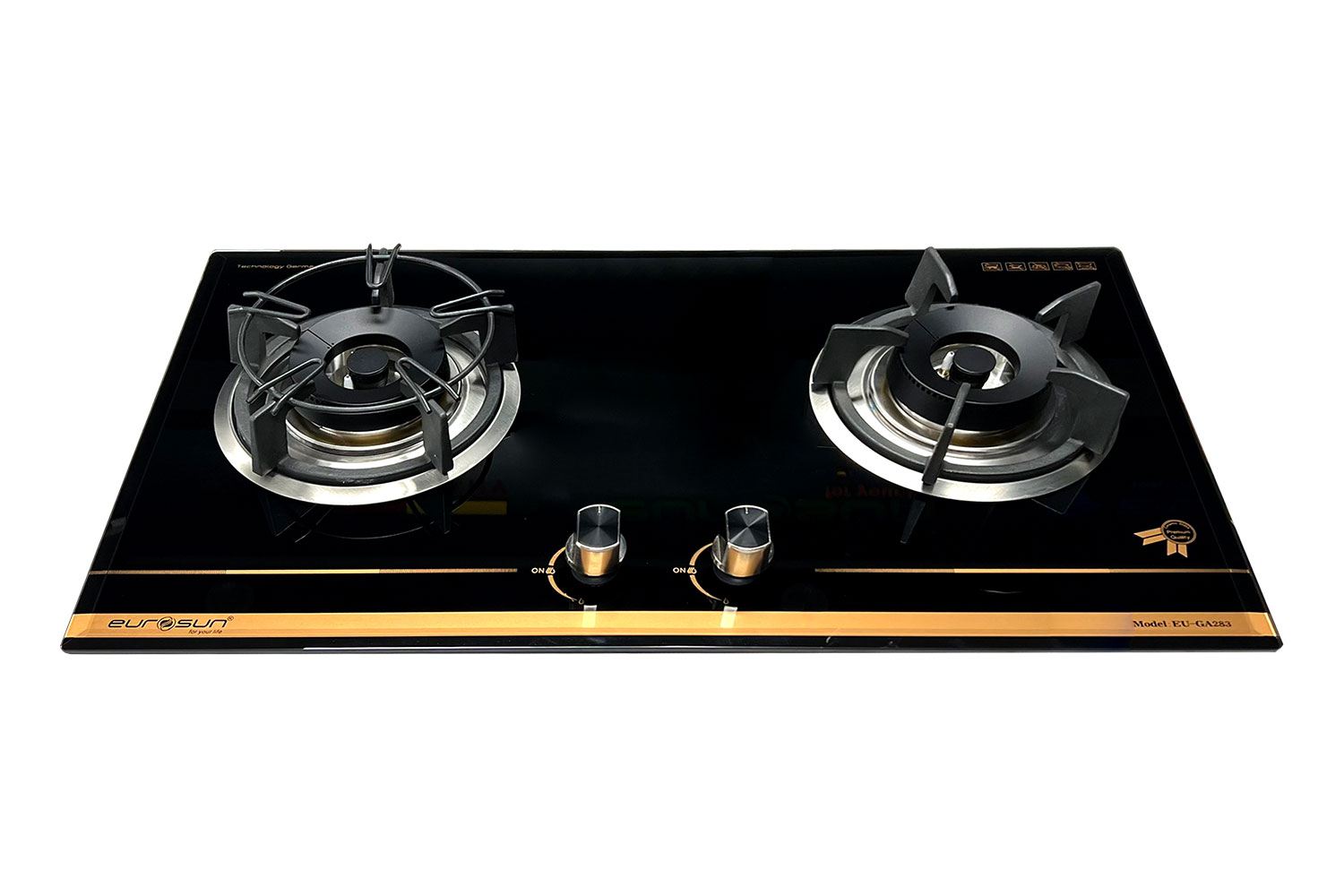 Bếp Gas EUROSUN EU-GA283 Cao Cấp 2 Vùng Nấu, 100% Đồng ITALY